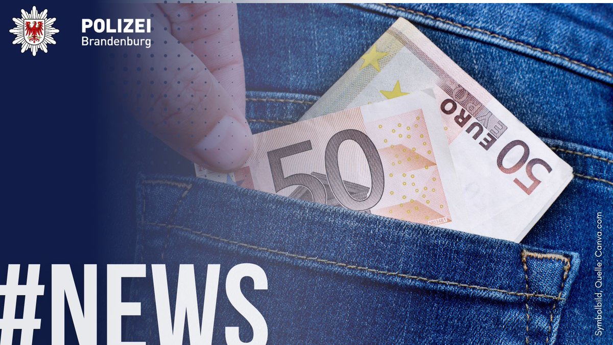PolizeiBB's tweet image. #News
Über eine Plattform verkaufte ein 22-Jähriger aus Neuruppin (OPR) eine Uhr im Wert von 3600 €. Daraufhin meldete sich eine Frau, bezahlte in Bar und verschwand.
Beim Einzahlen bei einer Bank stellte sich heraus, dass 3500 € der Summe Falschgeld war.
Die Kripo ermittelt.