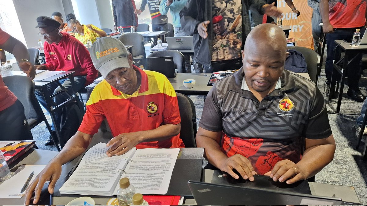 The first day of the NUMSA Central Committee meeting is underway starting today until the 27th of July. The 2nd Deputy President Puleng Phaka is chairing the meeting. 
#ForTheLoveofTheWorkingClass 
#WorkersUnite 
❤️🖤💛