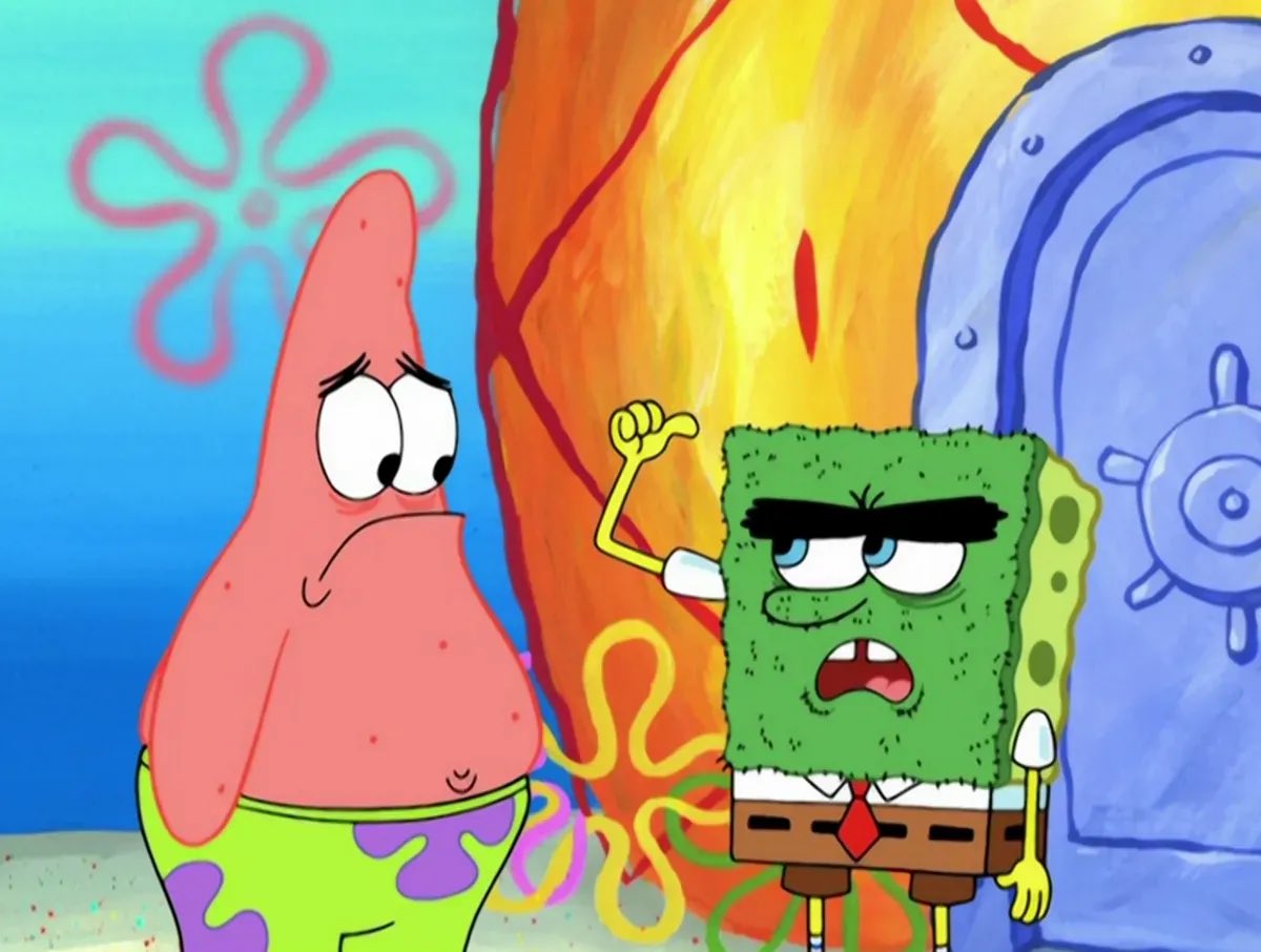 FNF_DBS's tweet image. mr krabs i have an idea..🌚