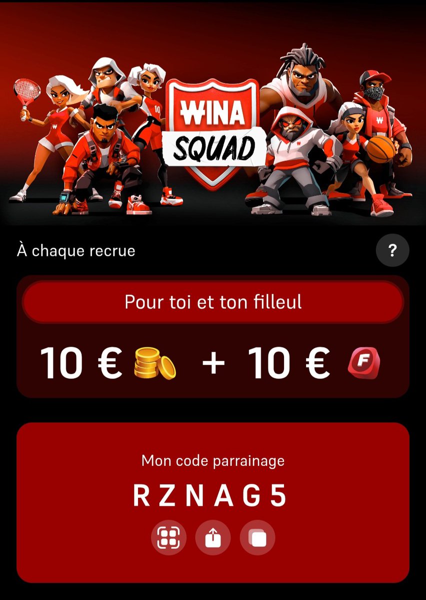 Je parraine wina les goats, n'hésitez pas : RZNAG5