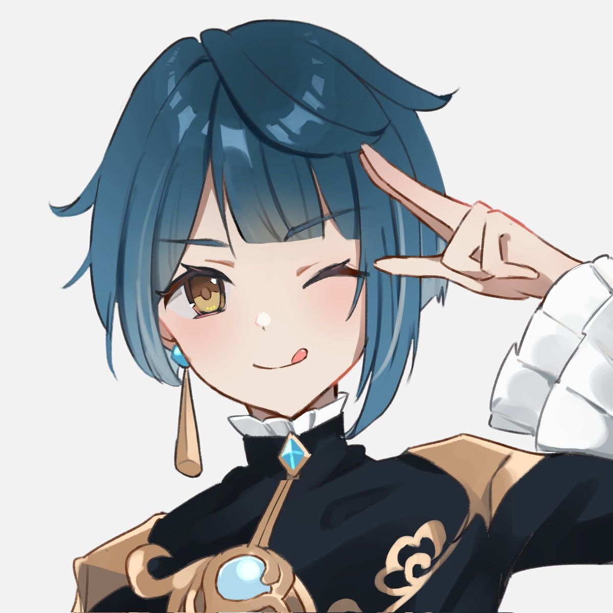 yui_4293's tweet image. 最近行秋アイコンの仲間が少ない気がするのでフリーアイコン…
( ｡･ω･)っ