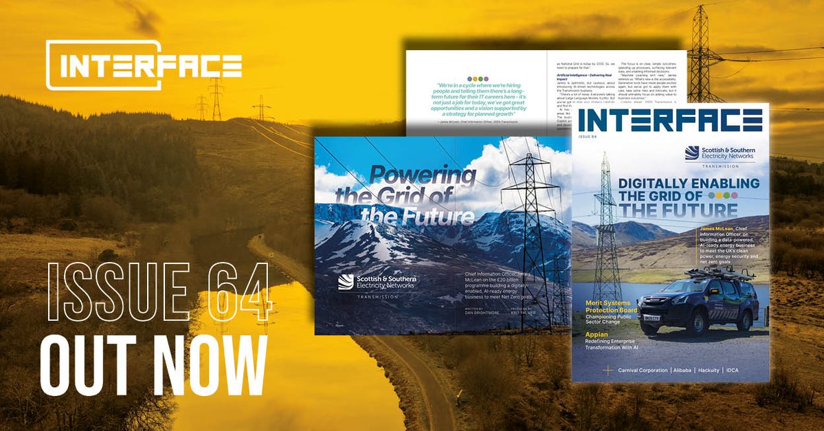 Interface Magazine (@theinterfacemag) on Twitter photo ๐ฃ ๐๐ฌ๐ฌ๐ฎ๐๐ฒ๐ฐ ๐จ๐ ๐๐ง๐ญ๐๐ซ๐๐๐๐ ๐ข๐ฌ ๐๐๐ ๐๐๐!
Julyโs cover story spotlights SSEN Transmission's CIO, James McLean, on the change programme building a digitally-enabled, AI-ready energy business.
๐ Read now ๐bit.ly/interface-64 ๐ฃ ๐๐ฌ๐ฌ๐ฎ๐๐ฒ๐ฐ ๐จ๐ ๐๐ง๐ญ๐๐ซ๐๐๐๐ ๐ข๐ฌ ๐๐๐ ๐๐๐!
Julyโs cover story spotlights SSEN Transmission's CIO, James McLean, on the change programme building a digitally-enabled, AI-ready energy business.
๐ Read now ๐bit.ly/interface-64