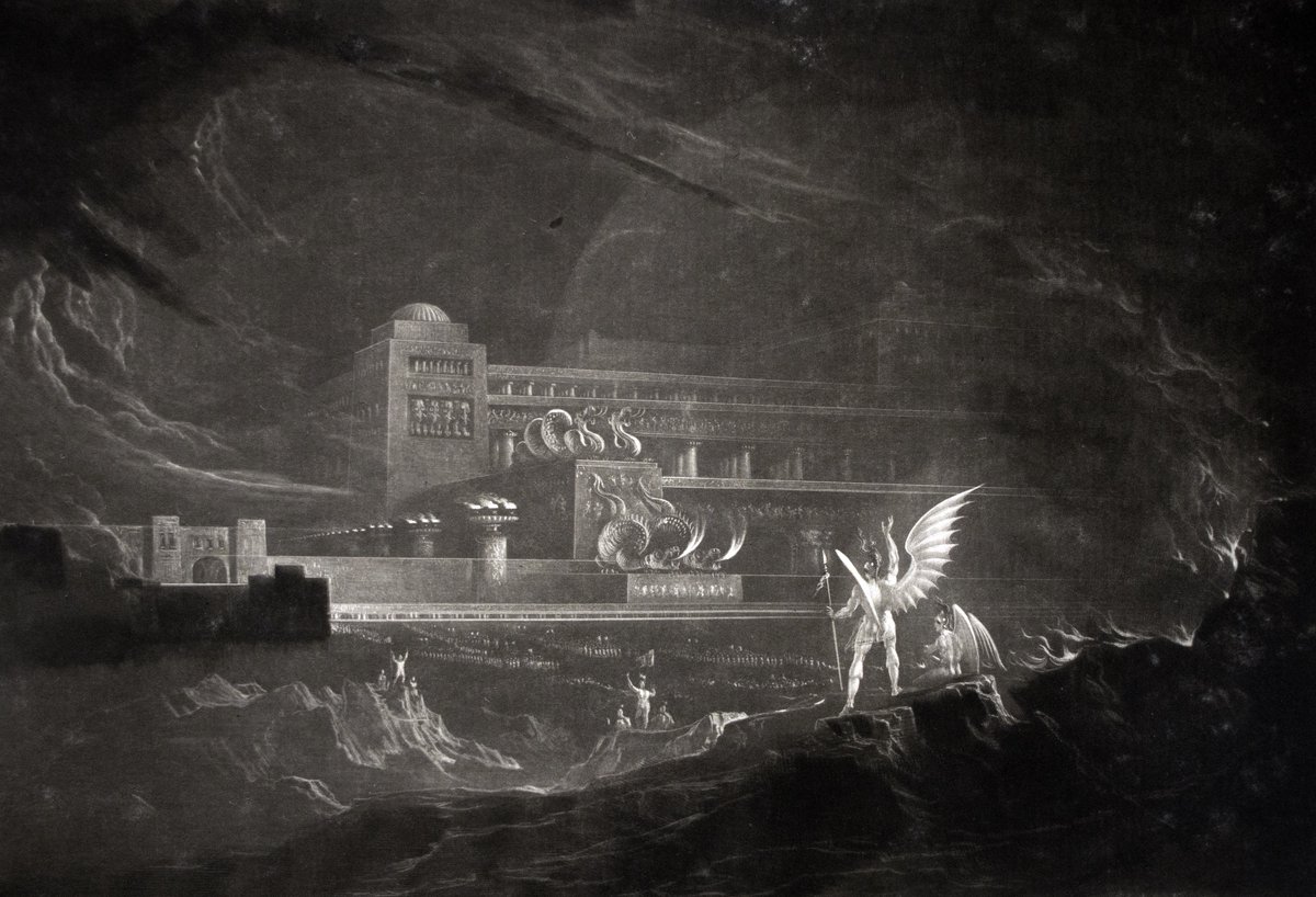 Today's <a href="/artukdotorg/">Art UK</a> #OnlineArtExchange theme is film and cinema. John Martin’s dramatic mezzotints of Paradise Lost  influenced the visionary worlds of George Lucas and Peter Jackson. 🚀

You can now explore a digital showcase of our own copy of Paradise Lost in our Art Gallery.