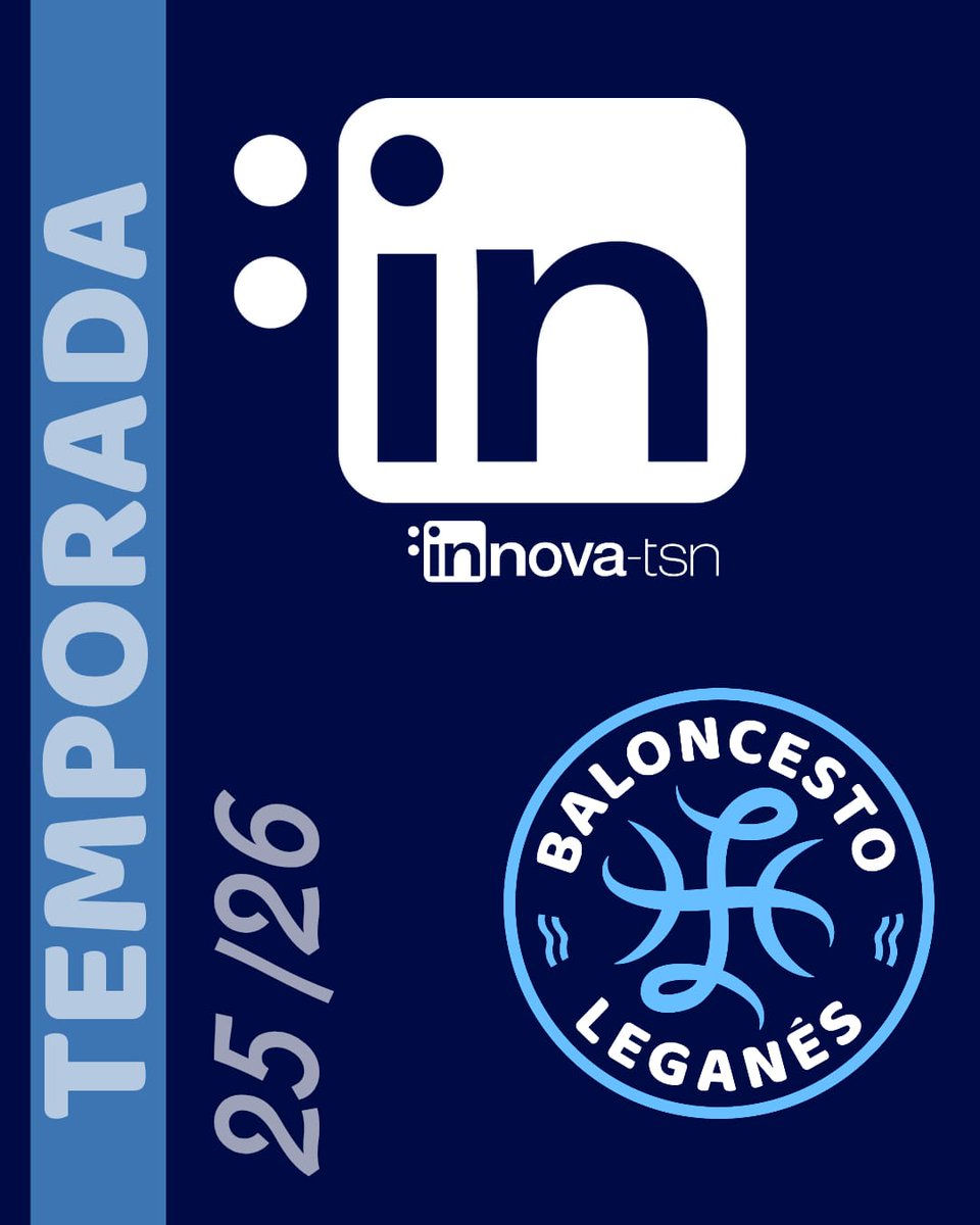 Baloncesto Leganés (@basketleganes) on Twitter photo 🔵 INNOVA-TSN seguirá siendo nuestro principal patrocinador 🔵
➡️Seguiremos contando con el apoyo de <a href="/innovatsn/">Innova-tsn</a> la próxima temporada 26/26 💪🏼
¡Seguimos creciendo juntos!
Noticia completa 📝
cbleganes.es/es/news/innova… 🔵 INNOVA-TSN seguirá siendo nuestro principal patrocinador 🔵
➡️Seguiremos contando con el apoyo de <a href="/innovatsn/">Innova-tsn</a> la próxima temporada 26/26 💪🏼
¡Seguimos creciendo juntos!
Noticia completa 📝
cbleganes.es/es/news/innova…