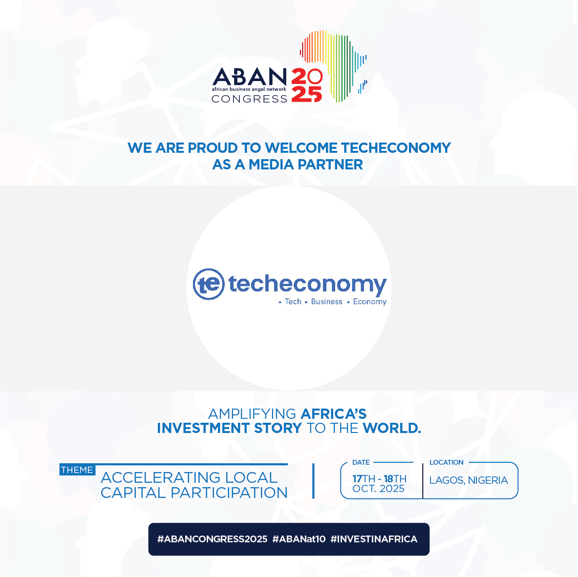 ABAN Angels (@abanangels) on Twitter photo 📢 We are excited to welcome <a href="/TecheconomyNG/">Techeconomy</a> as an official media partner for the #ABANcongress2025!
If you believe your platform can capture the spirit of ABAN’s journey, reach out to Amimo Achillah at amimo@abanangels.org
#ABANat10 #InvestinAfrica
<a href="/FadilahTchoumba/">Fadilah Tchoumba</a> <a href="/YemiKeri/">Yemi Keri</a> 📢 We are excited to welcome <a href="/TecheconomyNG/">Techeconomy</a> as an official media partner for the #ABANcongress2025!
If you believe your platform can capture the spirit of ABAN’s journey, reach out to Amimo Achillah at amimo@abanangels.org
#ABANat10 #InvestinAfrica
<a href="/FadilahTchoumba/">Fadilah Tchoumba</a> <a href="/YemiKeri/">Yemi Keri</a>