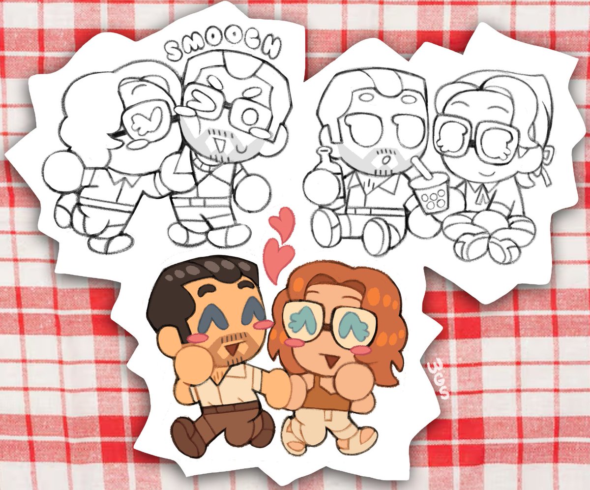 Im_WetGymSocks's tweet image. Chibi commission for @mc__griddle!