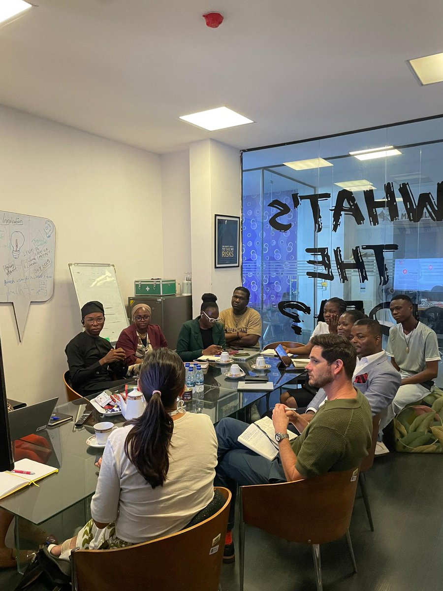 CivicHive's tweet image. We were honored to welcome Fabiola Cordova, Senior Director of Programs and Thematic Initiatives, and Christopher O’Connor, Senior Manager for Africa, from the National Endowment for Democracy (NED).
During the visit, we shared impact stories from the West Africa CivicTech…