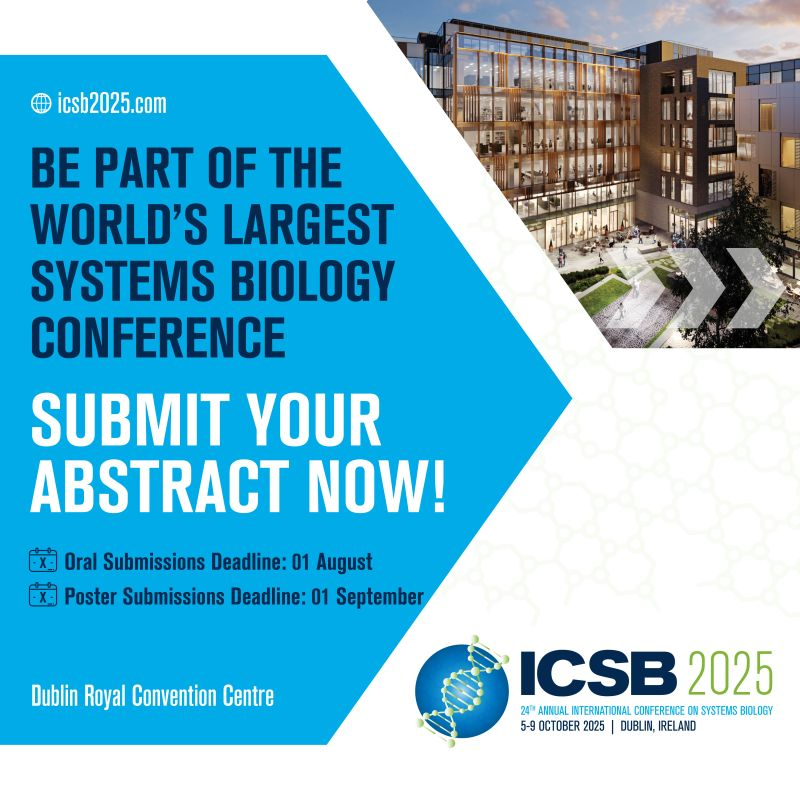 PrecisionOncIre's tweet image. ⏰ Just over a week to submit your oral abstract for #ICSB2025!
🗓 Oral deadline: 12, Fri 1 Aug
🗓 Poster deadline: 12, Mon 1 Sept (early submission encouraged)
Session topics include: #DigitalTwins, #Cancer, #DrugDiscovery, #DataIntegration & more.
🔗 tinyurl.com/4xmn2uz4