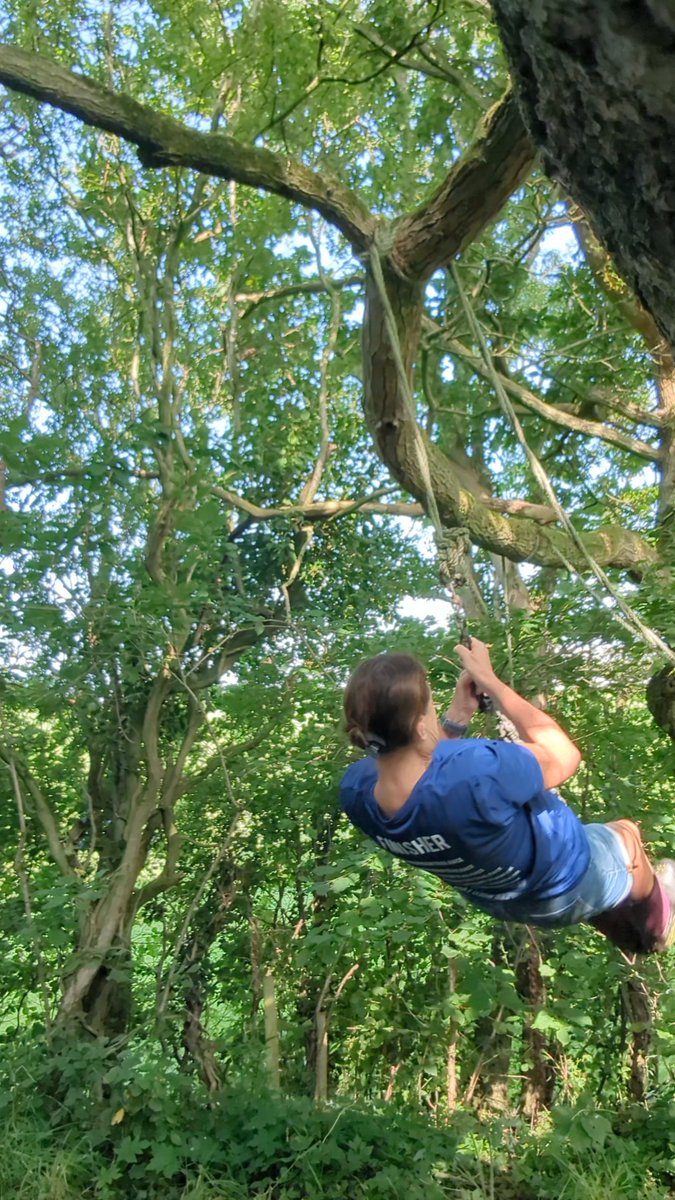 NotBadForHerAge's tweet image. Couldn't resist the rope swing in the garden this morning ๐ I'm impressed that I caught myself with the self-timer๐๐ ๐ท #