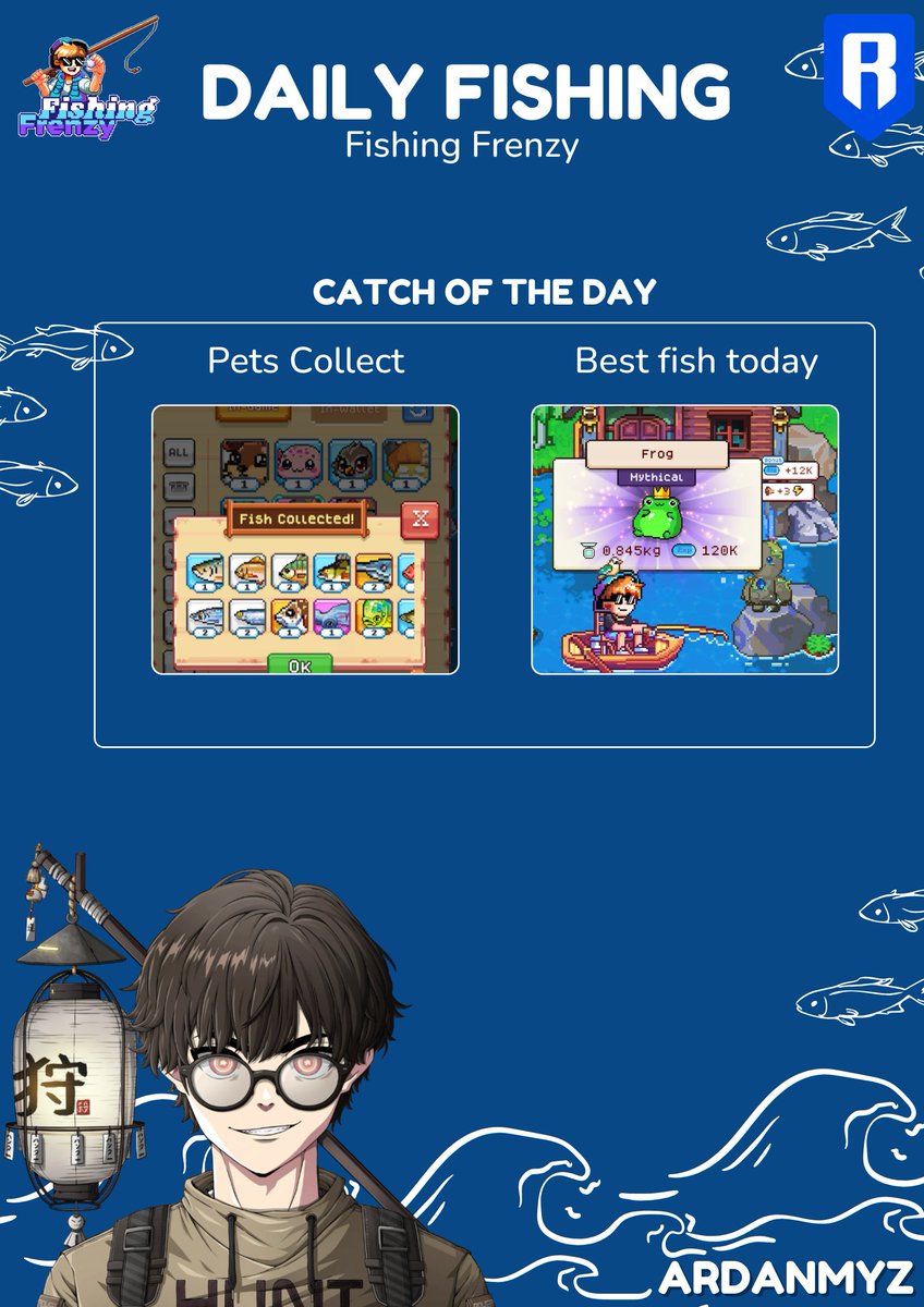 Ardanmyz.ron | Like Earth (@ardanmyz) on Twitter photo Daily <a href="/FishingFrenzyCo/">Fishing Frenzy</a> finally, I think this is the first catch Mytchical Frog in S2, but not shiny 😅
Slowly but sure contribute at community clash <a href="/FishingFrenzyID/">Fishing Frenzy Indonesia 🇮🇩</a>
Play here: fishingfrenzy.co/?code=ARDMYZ
powered by <a href="/Ronin_Network/">Ronin</a> Daily <a href="/FishingFrenzyCo/">Fishing Frenzy</a> finally, I think this is the first catch Mytchical Frog in S2, but not shiny 😅
Slowly but sure contribute at community clash <a href="/FishingFrenzyID/">Fishing Frenzy Indonesia 🇮🇩</a>
Play here: fishingfrenzy.co/?code=ARDMYZ
powered by <a href="/Ronin_Network/">Ronin</a>