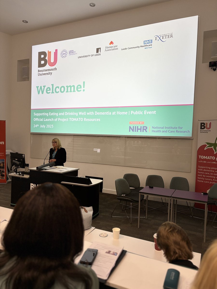 BDA_ONPG's tweet image. Excited to be at #TOMATOproject2025 launch with #ProfJaneMurphy and #DrGladysYinusa. A resource to support eating and drinking well with #dementia at home #BUproud @BDA_Dietitians @BDA_olderpeople @bournemouthuni