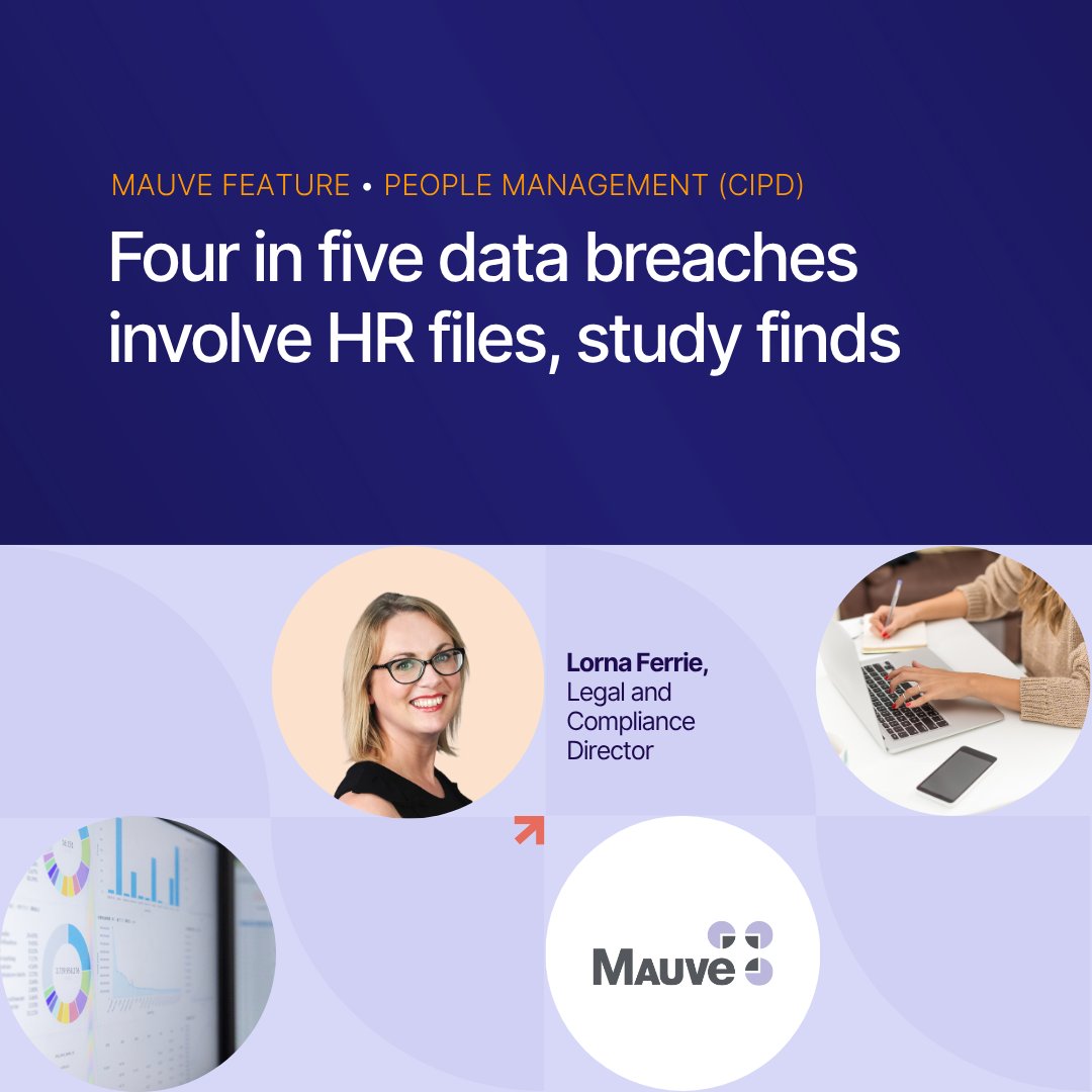 MauveGroup's tweet photo. MAUVE FEATURE | With cyber threats on the rise, HR data is a major target, risking employee privacy and company reputation.

Lorna Ferrie, Mauve Group's Legal and Compliance Director, advises HR teams on key steps.

Read more in this @PeopleMgt article: https://t.co/e9b9nDteG5 https://t.co/gvoRmT3bRE