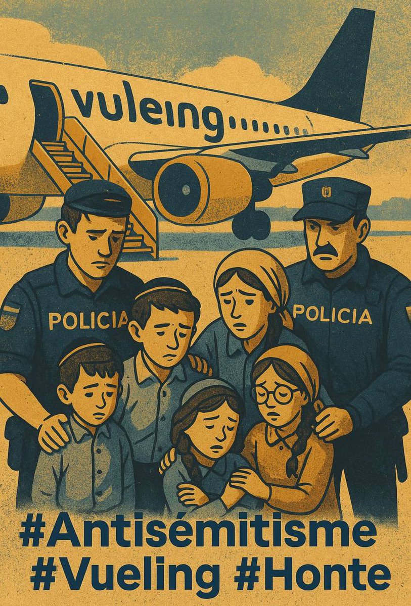 Comme on dit, une image vaut 1 000 mots.

Je me demande si on réalise la gravité de ce qui s’est passé à l’aéroport de Valence avec la compagnie Vueling.

La situation en Europe n’a jamais été aussi inquiétante pour les citoyens de confession juive.