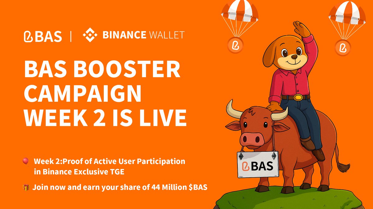 BAS(BNB Attestation Service) (@bascan_io) on Twitter photo 🟠Season 1 · Week 2 of the BAS Booster Airdrop is now LIVE!
This week focuses on verifying real users by proving they purchased any Exclusive TGE token.
🟠 How to earn:
🔸 Social task:
- Follow BAS X account (<a href="/BASCAN_io/">BAS(BNB Attestation Service)</a>)
- Follow BNBPassport X account (<a href="/Passport_BNB/">BNBPassport</a>)
- 🟠Season 1 · Week 2 of the BAS Booster Airdrop is now LIVE!
This week focuses on verifying real users by proving they purchased any Exclusive TGE token.
🟠 How to earn:
🔸 Social task:
- Follow BAS X account (<a href="/BASCAN_io/">BAS(BNB Attestation Service)</a>)
- Follow BNBPassport X account (<a href="/Passport_BNB/">BNBPassport</a>)
-