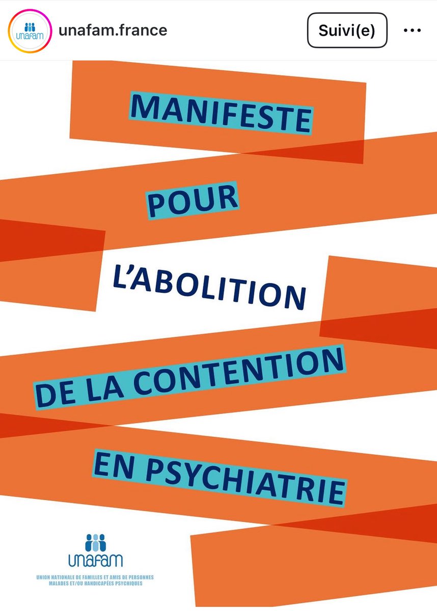 Hugo 🧠 Baup (@hugo_baup) on Twitter photo Je soutiens l’abolition des pratiques d’isolement et de contention en psychiatrie.
Car ce n’est pas du soin.
Et que des alternatives existent.
Pour qu’on y parvienne collectivement.
Et que toute la société se mobilise.
#GrandeCauseNationaleSantéMentale
<a href="/Unafam/">Unafam</a> <a href="/AssoAJPJA/">AJPJA 🎗</a> Je soutiens l’abolition des pratiques d’isolement et de contention en psychiatrie.
Car ce n’est pas du soin.
Et que des alternatives existent.
Pour qu’on y parvienne collectivement.
Et que toute la société se mobilise.
#GrandeCauseNationaleSantéMentale
<a href="/Unafam/">Unafam</a> <a href="/AssoAJPJA/">AJPJA 🎗</a>