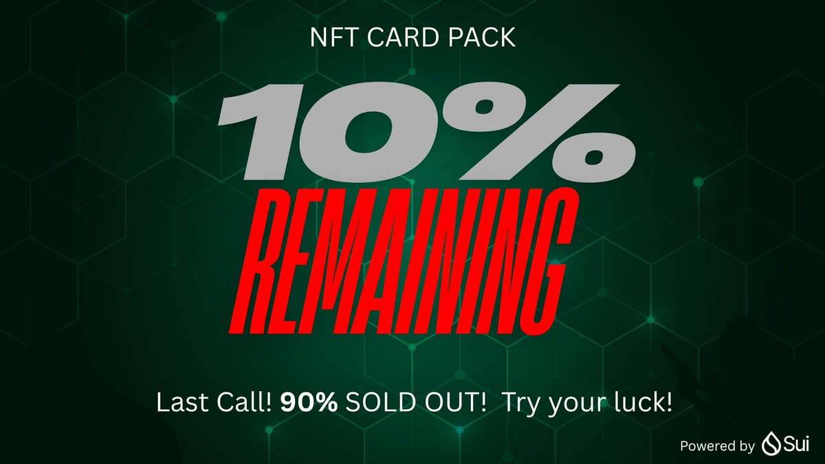 Project_Jcard's tweet image. 🔥 ONLY 10% of the Legendary Packs LEFT! 🔥
🎉 The response has been incredible—thank you for all the love and support, fam! ❤️
⚡ Act fast before it’s too late! The Legendary and Super Rare packs are flying off the shelves, and they won’t last much longer.
👉 Secure your…