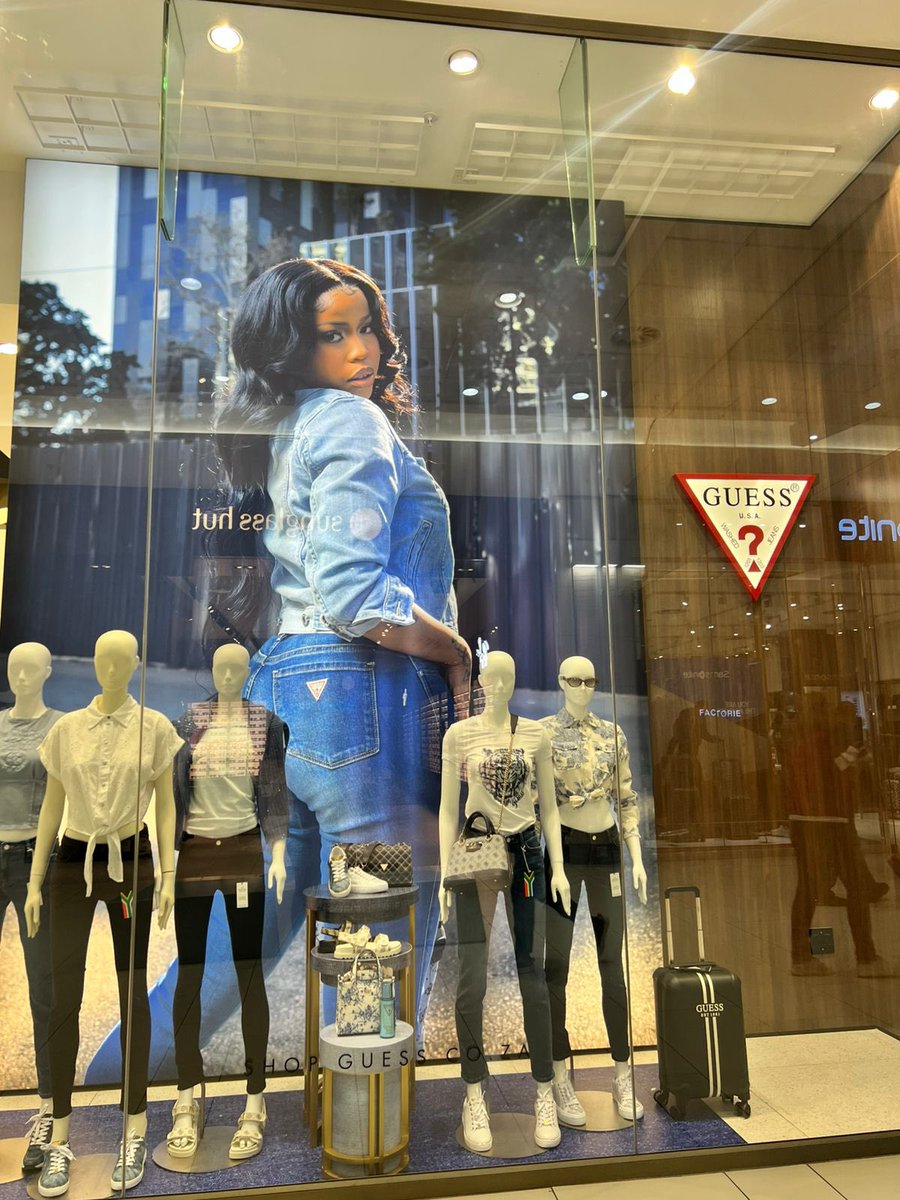 BuzzLifenews's tweet image. Rapper Anele Zondo on the visual merchandising windows of Guess stores
buzzlifenews.com