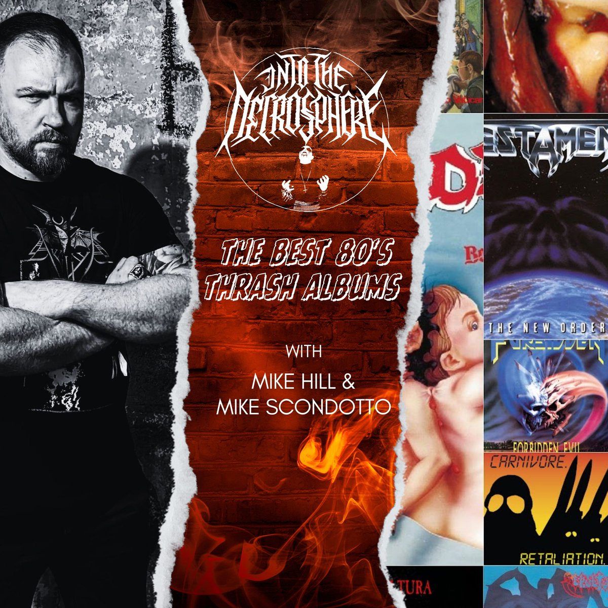 My brothers, Necromaniacs Podcast hosts and fellow Horsemen Of The Podcasting Apocalypse, Michael Hill (Everything Went Black, Tombs) and Michael Scondotto (Inhuman), join me for the long-awaited, highly anticipated and sure to be furiously debated countdown of our favourite 80s