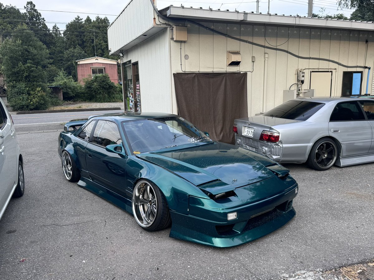 ka9_8200's tweet image. シルビア衣替えした🫶
でかいエアロに18インチキラキラなのにガチャガチャしすぎないジェントルさが売りです笑