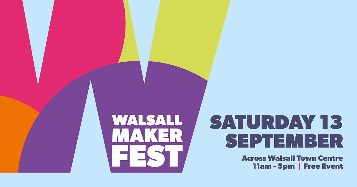 This September, Walsall MakerFest returns for a second year, bringing a celebration of creativity and innovation through collaboration to the heart of Walsall! 🎉

📅 Saturday 13 September 2025
⏰ 11am - 5pm
📍 Across Walsall Town Centre 
🎟️ Free event

<a href="/UrbnHax/">UrbanHax</a> <a href="/newartgallery/">TheNewArtGalleryWalsall</a>
