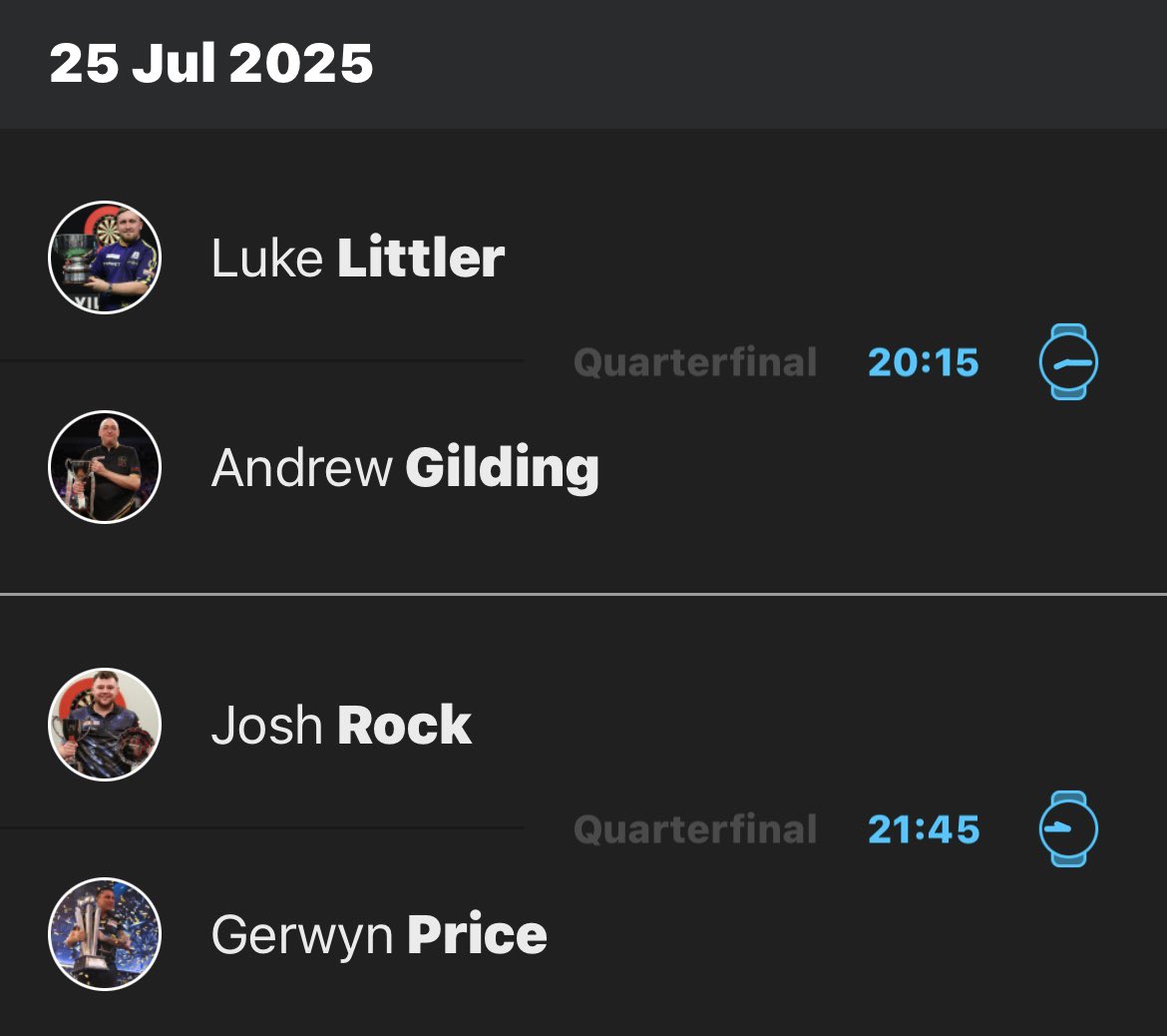 Not a bad line up for tomorrow can’t wait. Shame MVG couldn’t grace us with his presence though….come Gezzy the pantomime villain 🎯 🍊