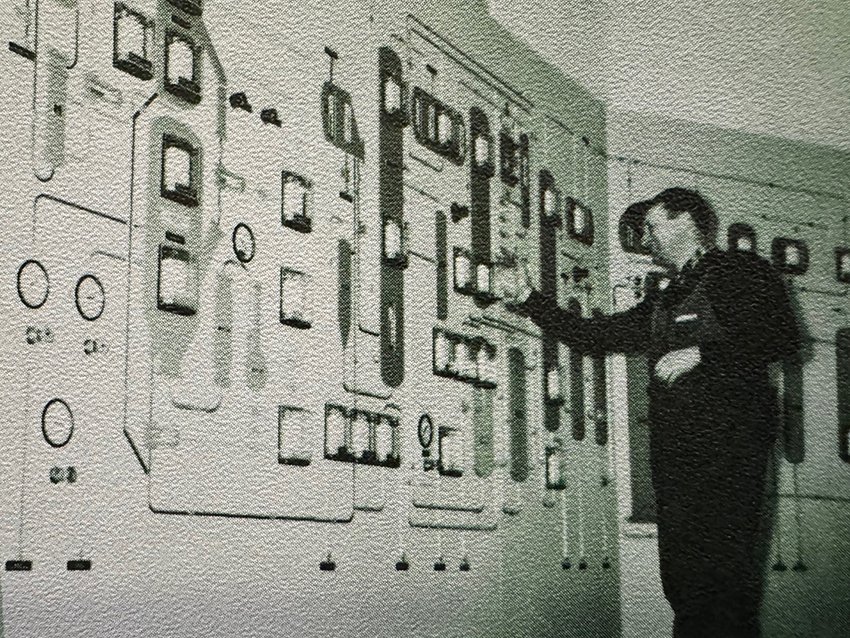 TBT - For more than 90 years, our people have helped us Fuel Western Canada. Here, we see one of our predecessors, from approximately the late 1950s, hard at work in a control room on site.