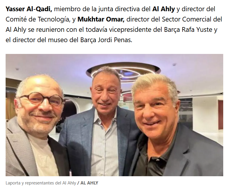 DrAlaaSadek's tweet image. من صحيفة سبورت الاسبانية عن زيارة الخطيب لبرشلونه