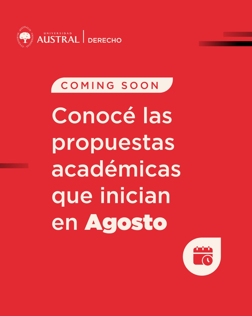 AustralDerecho's tweet image. 📢 ¡Estás a tiempo de inscribirte! Conocé los programas académicos que inician en 𝗔𝗴𝗼𝘀𝘁𝗼
👉cuf4.short.gy/mjlqTu
#AustralDerecho