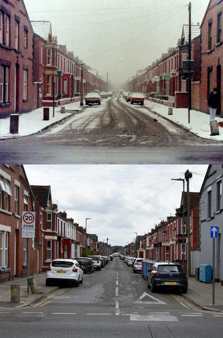 keithjones84's tweet image. Alderson Road from Picton Road, Wavertree, 1980 and 2025
This is to replace one I put up a few days ago - after someone pointed out that the old photo had been flipped horizontally. I hadn't even noticed, with the road being largely symettrical!