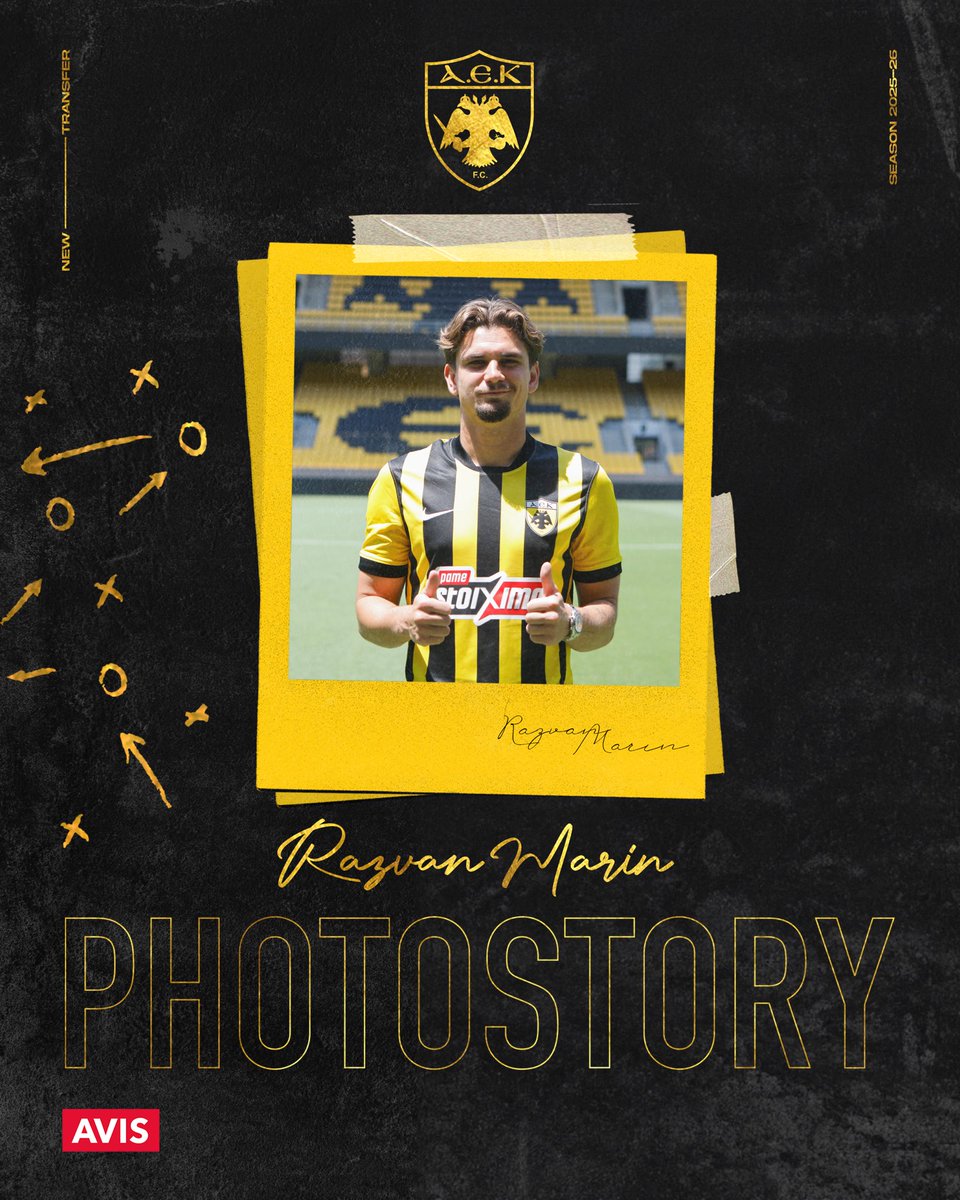 AEK_FC_OFFICIAL's tweet image. Răzvan Marin, new AEK player 🫶💛

#aekfc #summertransfers #Marin