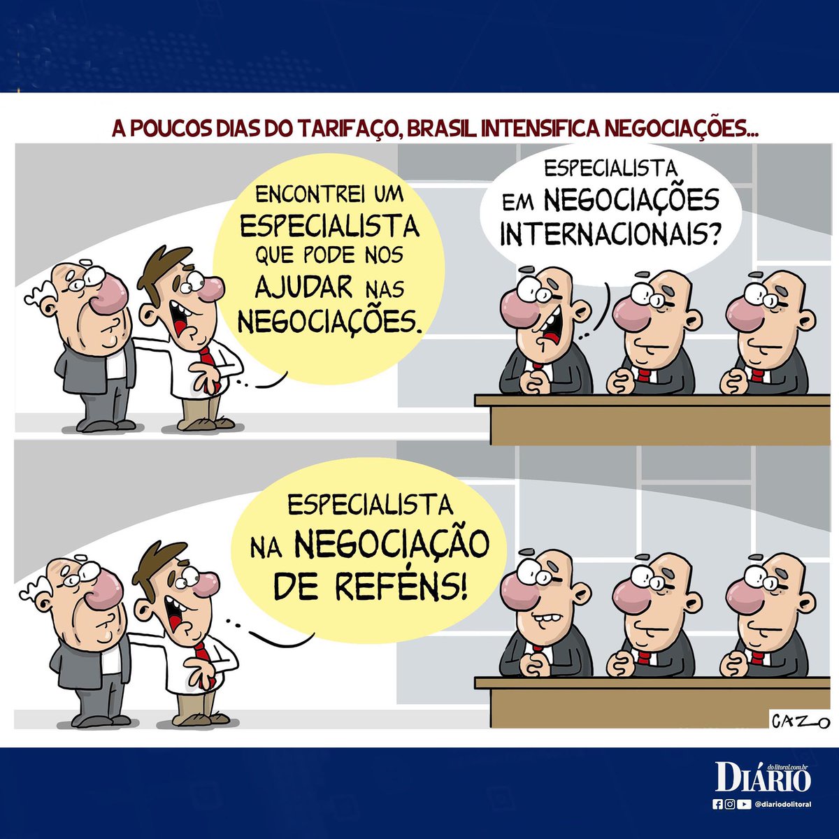 diariolitoral's tweet photo. Confira a #CHARGE de hjoje !

#cazo #chargista https://t.co/tXRl0jzSTa