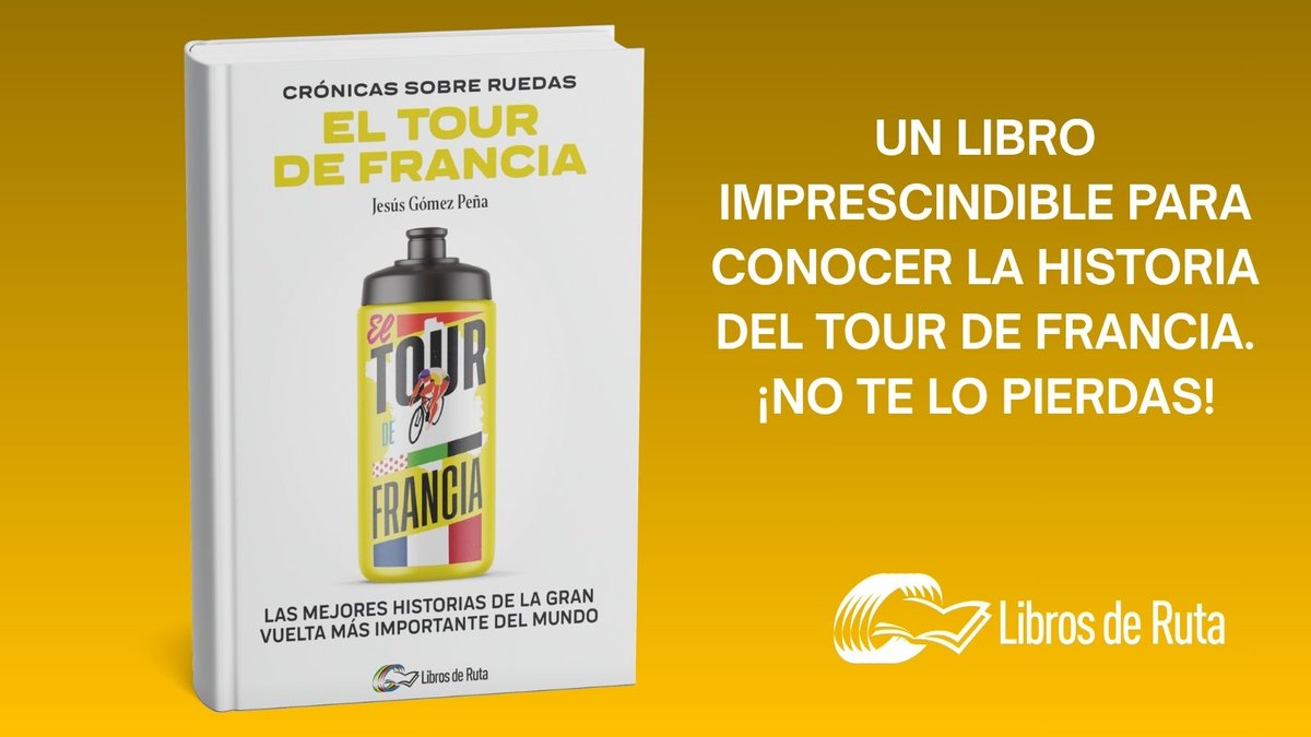Libros de Ruta (@librosderuta) on Twitter photo 📔 Crónicas sobre ruedas. El Tour de Francia
Un libro que no deberías perderte
ow.ly/N8qh50W5sxc 📔 Crónicas sobre ruedas. El Tour de Francia
Un libro que no deberías perderte
ow.ly/N8qh50W5sxc