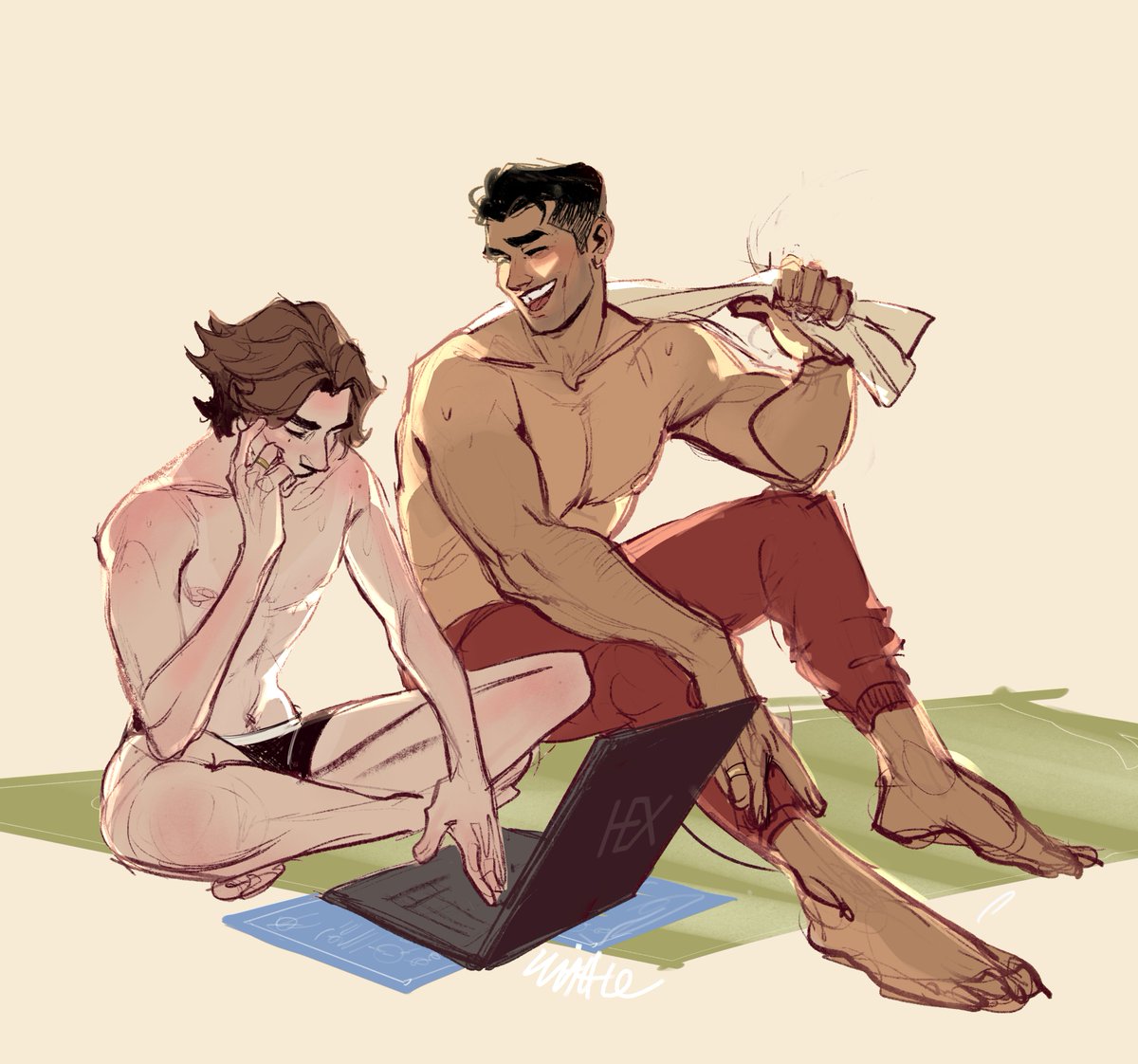 FunSizedWaffle's tweet image. J -"I told you, you needed more sunscreen."
V -"I thought that was just an excuse to rub it all over me again."
J- "Yes, and no. Both."
ITS WARM and IM MELTING #jayvik