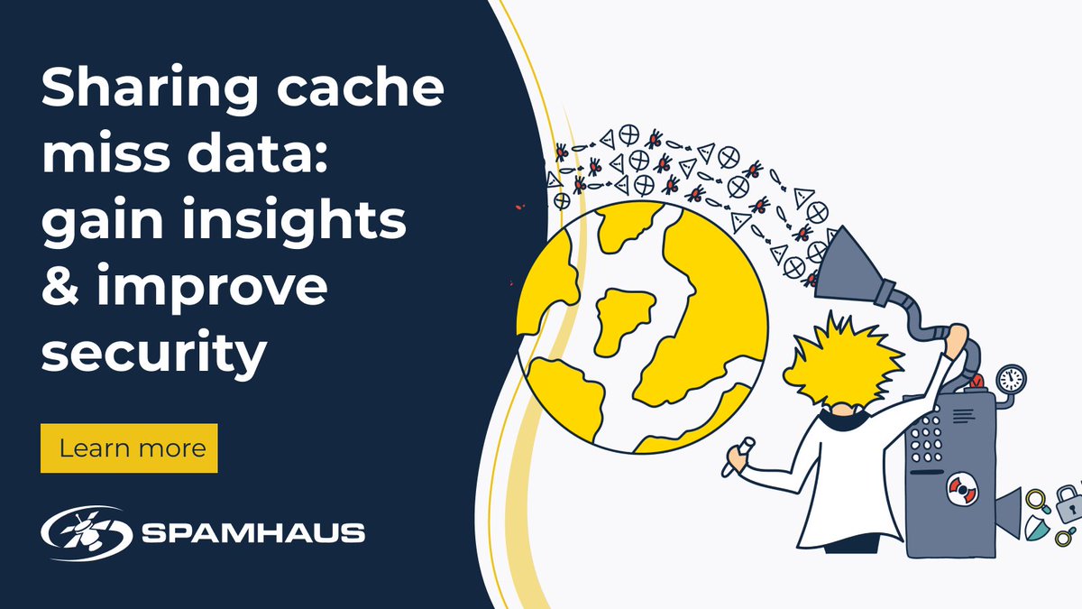 Behind every resolved domain is a treasure trove of insights: cache miss data. This often-overlooked data holds valuable DNS intelligence that can help strengthen Internet #TrustAndSafety. 🤝

Find out how sharing your cache miss data with Spamhaus helps IT security teams,