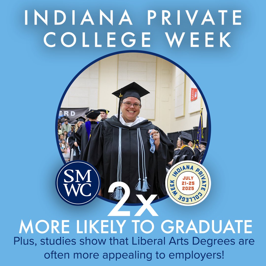 As a Liberal Arts College, students truly learn critical thinking at SMWC. Studies show that students are more likely to graduate from a private institution in 4 years. With a Liberal Arts degree, the sky is the limit for your future possibilities!!
smwc.edu/admission/visi…