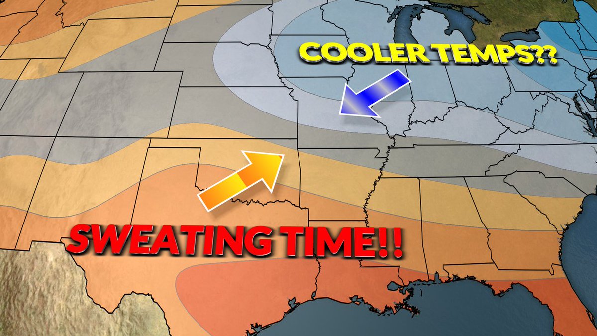 LOOK OUT!!!

Hot and humid vibes will likely continue the rest of this week, but the 8-14 temperature outlook from the Climate Prediction Center continues to hint at a potentially cooler pattern heading towards our state! We'll keep you posted! #ARwx #NWANews