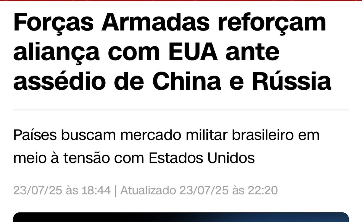 apropriajulia's tweet image. Caio Junqueira da CNN:
👀Ainda que o sinal dos americanos tenha sido positivo, a escalada preocupa. E o assédio de chineses e russos também. Isso tem incomodado os militares, que leem o movimento como resultado de uma linha de política externa mais próxima da China e da Rússia,…