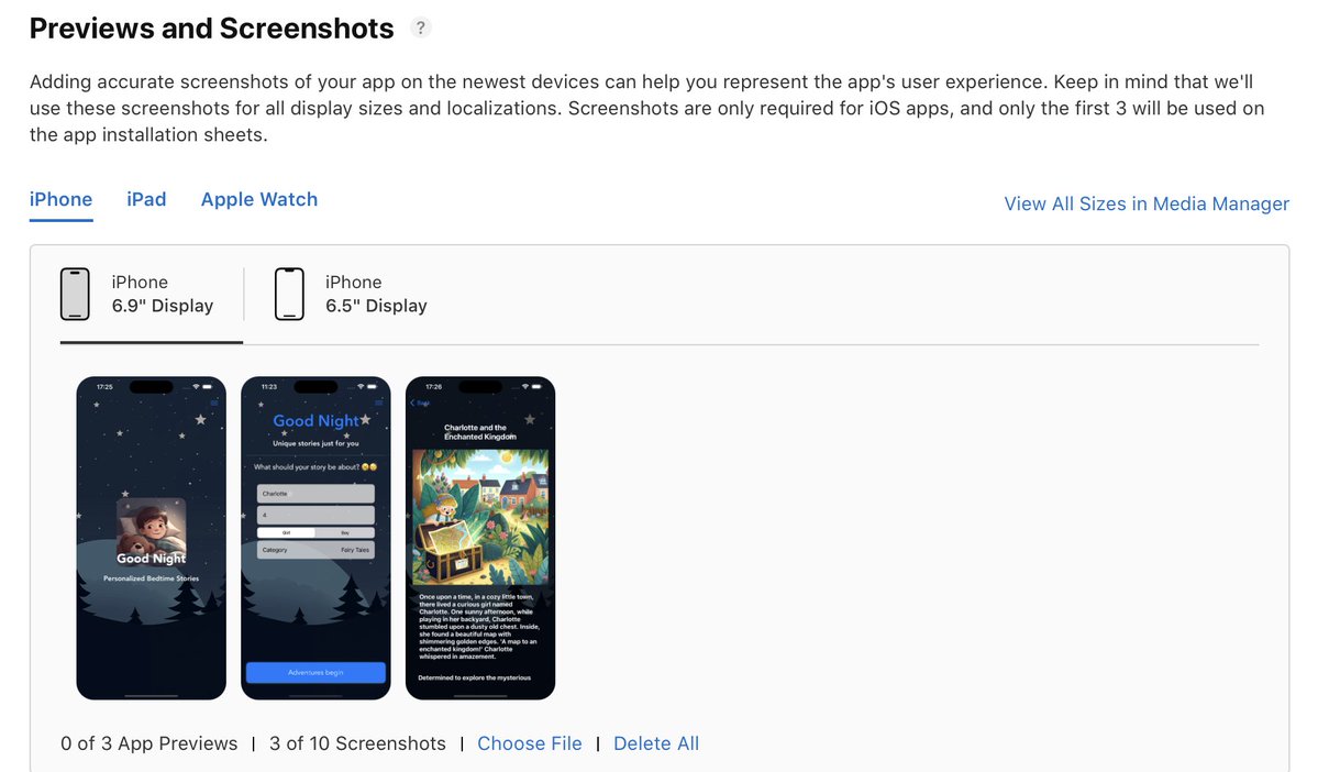 rnm_dev's tweet image. Hey fellow iOS builders,

What tools are you using to create screenshots for App Store Connect previews?
Doing it manually for all the different devices, resolutions, aspect ratios, and locales can be pretty timeconsuming without automation.

Any tips or tricks?