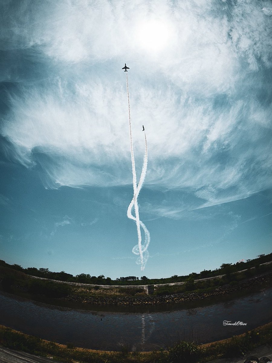 VevpsE's tweet image. 本日のブルーインパルス✨
F35を一度は見たかったのよ✨
明日は飛び立つとこ見たいなあ🤔
#レゾリュート・フォース・パシフィック