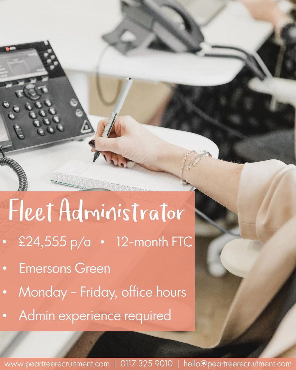 PearTreeRecruitment (@peartreerecruit) on Twitter photo 🧑💻 Are you looking for a new opportunity to develop your admin skills?
👋 Our client’s friendly team is hiring!
📧 hello@peartreerecruitment.com
📞 0117 3259010
🔗 ffi.sh/gM5ln 🧑💻 Are you looking for a new opportunity to develop your admin skills?
👋 Our client’s friendly team is hiring!
📧 hello@peartreerecruitment.com
📞 0117 3259010
🔗 ffi.sh/gM5ln