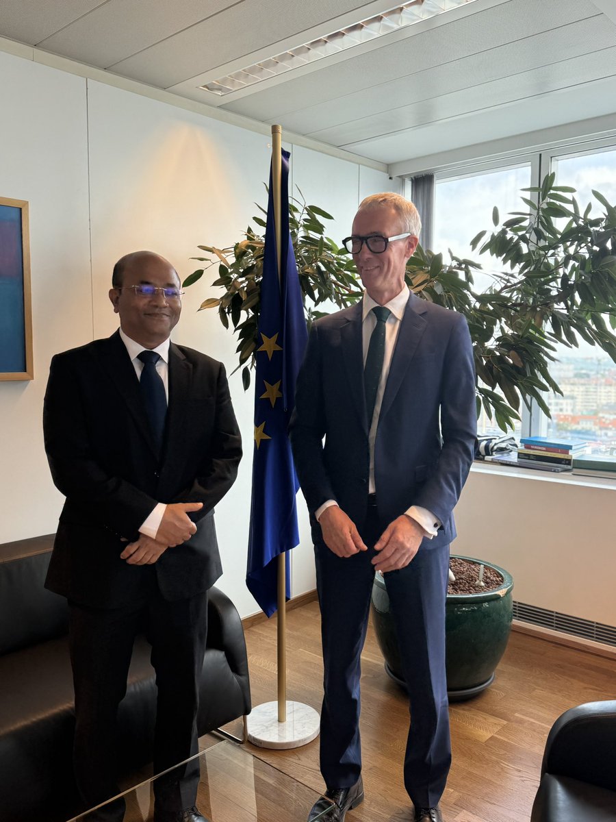The EU remains a longstanding and reliable development partner and the largest export destination of Bangladesh. Amb Masudul Alam met with Mr. Koen Deans, DG International Partnership of the European Commission today, where they discussed future engagements for development.