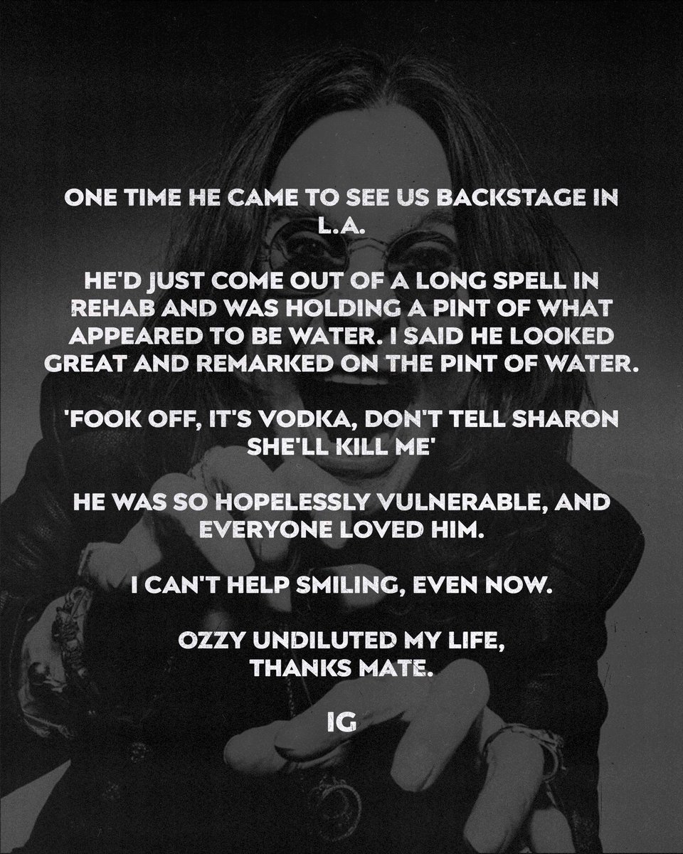 _DeepPurple's tweet image. Memories of Ozzy from Ian Gillan & Don Airey.
//DP WebCrew