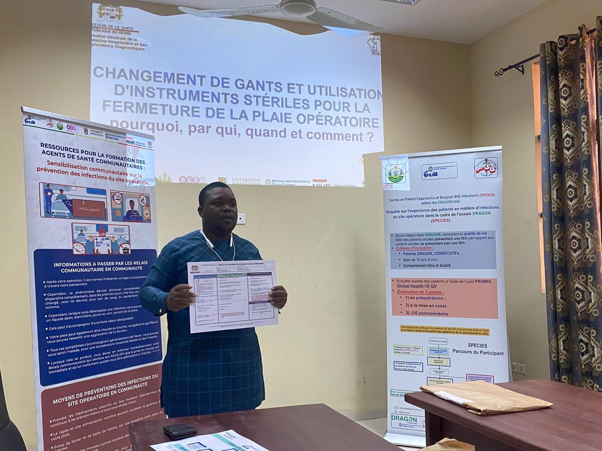 GLOBALSURG Bénin Hub (@gsbeninhub) on Twitter photo CHEETAH IMPLEMENTATION training for the surgical team of the Save-Ouèssè District Hospital. Adoption of the updated version of the OM checklist.
# <a href="/aneelbhangu/">Aneel Bhangu</a> <a href="/NIHR_GSU/">NIHR Global Surgery</a>
<a href="/lawaniismail/">lawani ismail</a> <a href="/CovalicBokossa/">covalic bokossa</a> CHEETAH IMPLEMENTATION training for the surgical team of the Save-Ouèssè District Hospital. Adoption of the updated version of the OM checklist.
# <a href="/aneelbhangu/">Aneel Bhangu</a> <a href="/NIHR_GSU/">NIHR Global Surgery</a>
<a href="/lawaniismail/">lawani ismail</a> <a href="/CovalicBokossa/">covalic bokossa</a>