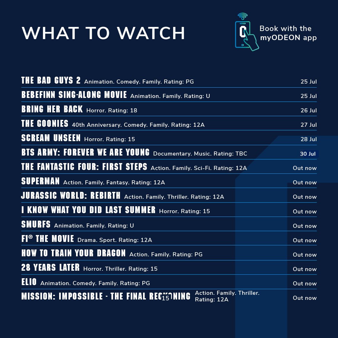 😼 The Bad Guys 2 is back with wild heists and new villains.
🧬 The Fantastic Four: First Steps introduces Marvel’s first family
👁 Bring Her Back will haunt you long after the credits roll.

What’s on your watchlist this week? 👇