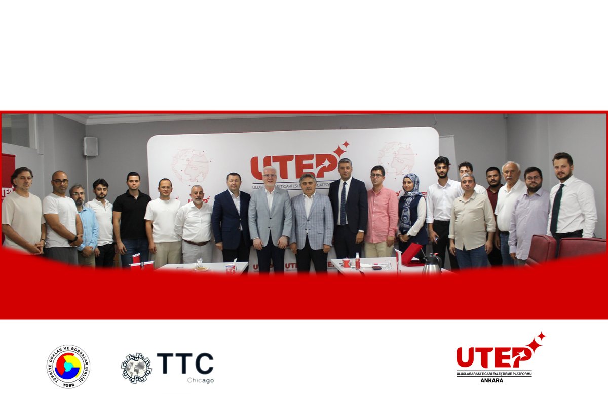 📍 UTEP Ankara Şubesi ev sahipliğinde, 24 Temmuz 2025 Perşembe günü TOBB Şikago Ticaret Merkezi Bilgilendirme Toplantısı başarıyla gerçekleştirildi.

🇺🇸📦📊
#TOBB #UTEP #İhracat #ŞikagoTicaretMerkezi #İşGeliştirme #KurumsalPaylaşım
