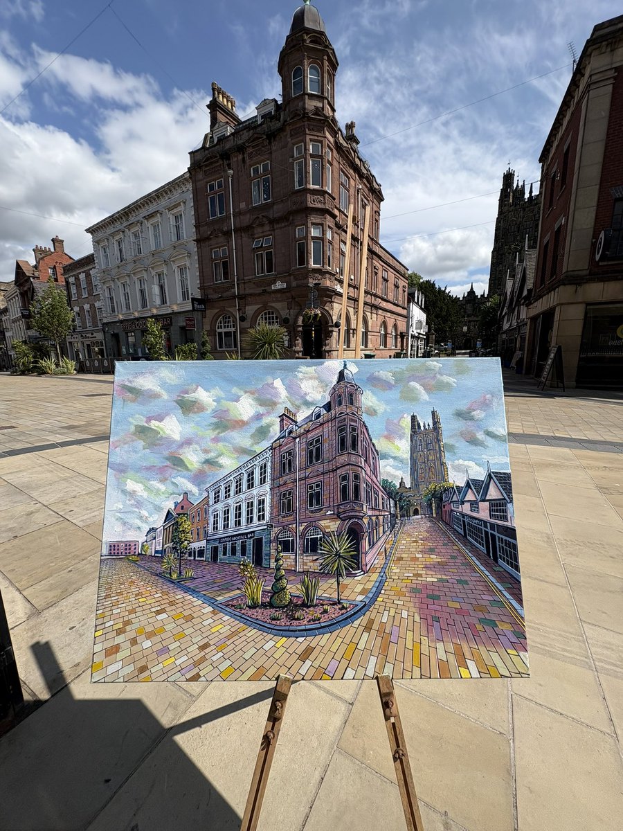Mikey Jones (@mikeyjonesart) on Twitter photo Wrexham High Street, oil on canvas. 
.
.
#wrexham #art #painting #NorthWales #Cymru #Wales #Wrecsam #pleinair #welshart #oilpainting #artwork #artist #instaart #welsh #urbanart #architecture #pleinairpainting Wrexham High Street, oil on canvas. 
.
.
#wrexham #art #painting #NorthWales #Cymru #Wales #Wrecsam #pleinair #welshart #oilpainting #artwork #artist #instaart #welsh #urbanart #architecture #pleinairpainting