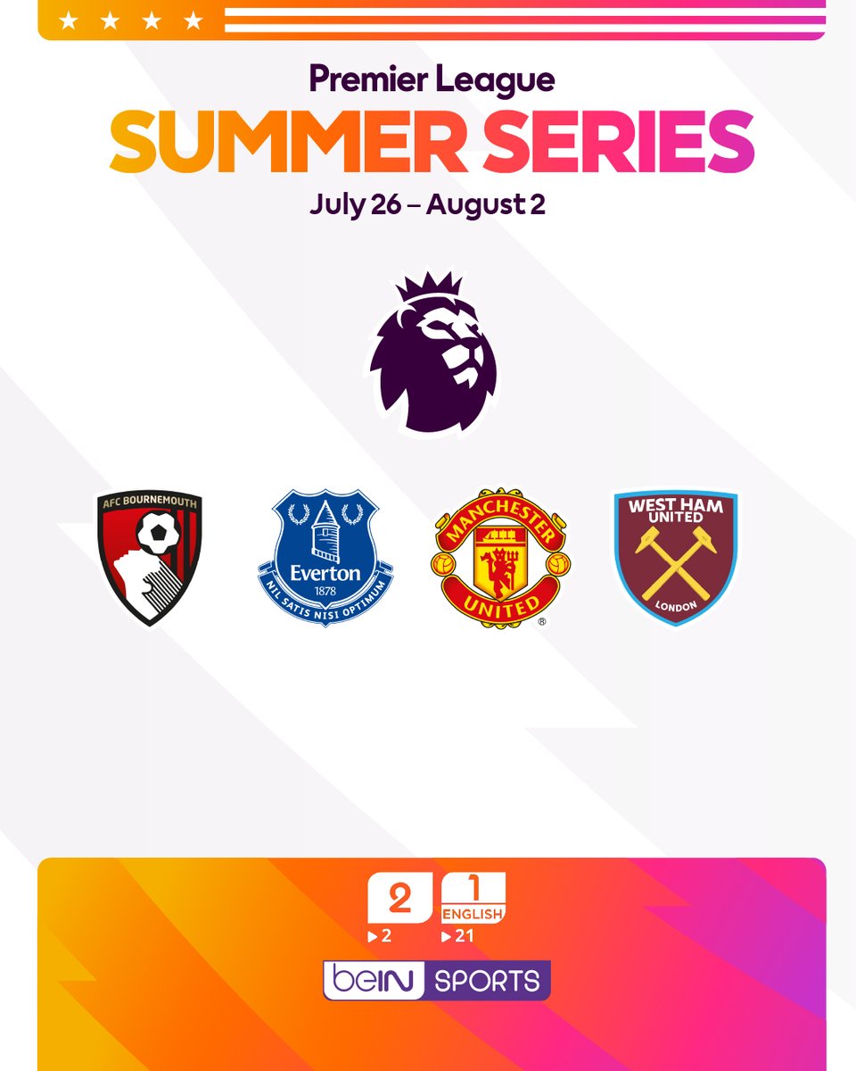 beINSPORTS_EN's tweet image. 🤩 Watch the #PLSummerSeries LIVE on beIN SPORTS!