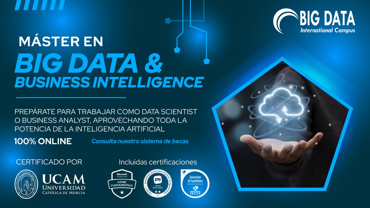 campusbigdata's tweet image. 🔍 La revolución del dato ya está aquí
Las empresas buscan expertos en #BigData y #BusinessIntelligence, pero los profesionales escasean.
📊 Si no te formas tú, otro lo hará.
🎓 Fórmate con el máster que te dará las competencias más demandadas
🔗 campusbigdata.com/master-big-dat…