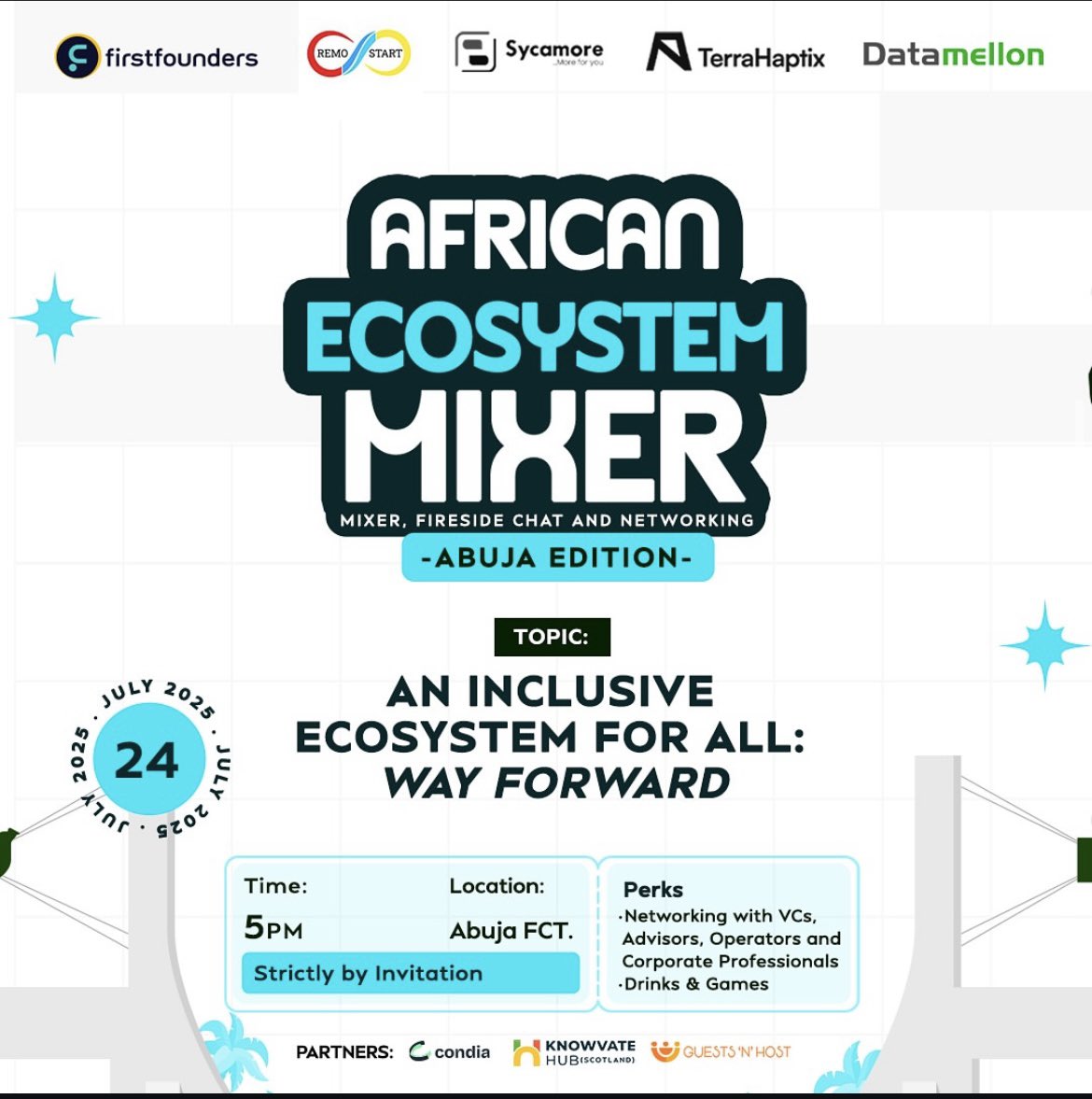 firstfounderscc's tweet image. It’s Today!

It’s today! The African Ecosystem Mixer, Abuja, kicks off now!

The conversations, connections, and collaborations we’ve all been waiting for are finally here. 

Let’s build together, and move the ecosystem forward—one idea at a time.

#AfricanEcosystemMixer