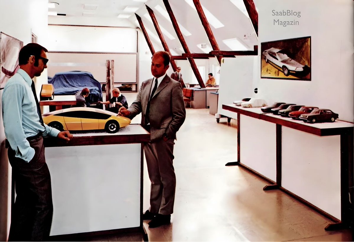 The Saab Design Center, Trollhättan, Sweden, 1975 #Saab